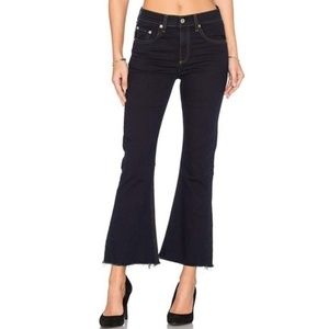 Rag & Bone High Rise 10 Inch Crop Flare Jeans 25